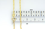 Załaduj obraz do przeglądarki galerii, 14k Yellow Gold 1.4mm Singapore Twisted Bracelet Anklet Necklace Choker Pendant Chain
