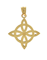 Φόρτωση εικόνας στο εργαλείο προβολής Συλλογής, 14k Yellow Gold Celtic Knot Trinity Pendant Charm
