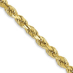 Ladda upp bild till gallerivisning, 10k Yellow Gold 3mm Diamond Cut Rope Bracelet Anklet Choker Necklace Pendant Chain
