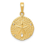 Φόρτωση εικόνας στο εργαλείο προβολής Συλλογής, 14k Yellow Gold Sand Dollar Pendant Charm - [cklinternational]
