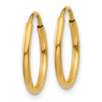 Load image into Gallery viewer, 14K Yellow Gold 11mm x 1.25mm Round Endless Hoop Earrings
