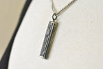 Load image into Gallery viewer, Sterling Silver Mezuzah Antique Finish Pendant Charm
