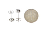 Lade das Bild in den Galerie-Viewer, 14k White Gold Small Classic Love Knot Stud Post Earrings
