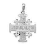 Kép betöltése a galériamegjelenítőbe: 14k White Gold Jerusalem Cross Pendant Charm
