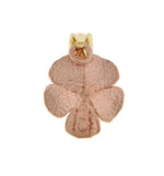 Carregar imagem no visualizador da galeria, 14k Gold Two Tone Small Rose Flower Pendant Charm
