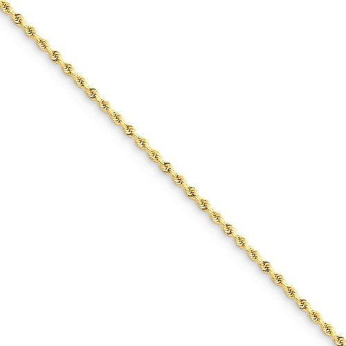 14k Yellow Gold 1.75mm Diamond Cut Rope Bracelet Anklet Choker Necklace Pendant Chain