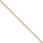 Kép betöltése a galériamegjelenítőbe: 14k Yellow Gold 1.75mm Diamond Cut Rope Bracelet Anklet Choker Necklace Pendant Chain
