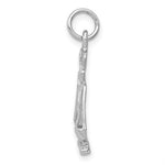 Load image into Gallery viewer, 14k White Gold Scales of Justice Open Back Pendant Charm
