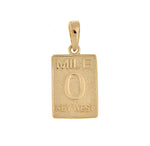 Afbeelding in Gallery-weergave laden, 14k Yellow Gold Florida Key West Mile 0 Marker Travel Pendant Charm
