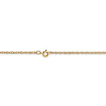 將圖片載入圖庫檢視器 14k Yellow Gold 1.15mm Cable Rope Necklace Pendant Chain
