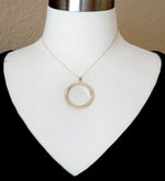 Charger l&#39;image dans la galerie, 14K Yellow Gold 1 oz American Eagle U.S. $50 24K Buffalo 1 oz Cat 1 oz Krugerrand Coin Holder Prong Bezel Pendant Charm for 32.7mm Coins
