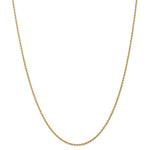 Cargar imagen en el visor de la galería, 14K Yellow Gold 1.5mm Rope Bracelet Anklet Choker Necklace Pendant Chain
