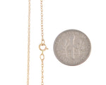 Afbeelding in Gallery-weergave laden, 14k Yellow Gold 0.95mm Cable Rope Necklace Pendant Chain
