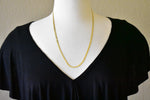 Load image into Gallery viewer, 14K Yellow Gold Silky Herringbone Bracelet Anklet Choker Necklace Pendant Chain 3mm
