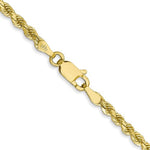 Afbeelding in Gallery-weergave laden, 10k Yellow Gold 2.75mm Diamond Cut Rope Bracelet Anklet Choker Necklace Pendant Chain
