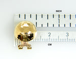 Lataa kuva Galleria-katseluun, 14k Yellow Gold Non Pierced Clip On Hammered Ball Omega Back Earrings 12mm
