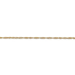 Carregar imagem no visualizador da galeria, 14k Yellow Gold 1.4mm Singapore Twisted Bracelet Anklet Necklace Choker Pendant Chain
