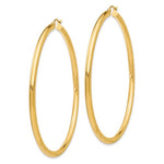Φόρτωση εικόνας στο εργαλείο προβολής Συλλογής, 14K Yellow Gold 65mm x 3mm Classic Round Hoop Earrings
