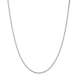 Carregar imagem no visualizador da galeria, 10K White Gold 1.1mm Box Bracelet Anklet Choker Necklace Pendant Chain
