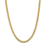画像をギャラリービューアに読み込む, 14K Yellow Gold 5.5mm Miami Cuban Link Bracelet Anklet Choker Necklace Pendant Chain
