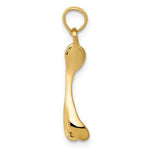 Load image into Gallery viewer, 14k Yellow Gold Wishbone Pendant Charm
