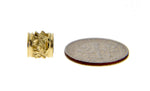 Φόρτωση εικόνας στο εργαλείο προβολής Συλλογής, 14K Yellow Gold Flowers Barrel Bead Chain Slide Pendant Charm
