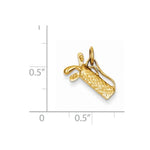 Afbeelding in Gallery-weergave laden, 14k Yellow Gold Golf Clubs Bag Golfing 3D Pendant Charm - [cklinternational]

