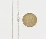 Kép betöltése a galériamegjelenítőbe: 14k White Gold 0.95mm Cable Rope Necklace Pendant Chain
