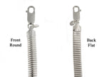 Załaduj obraz do przeglądarki galerii, Sterling Silver 6mm Reversible Round to Flat Cubetto Omega Choker Necklace Pendant Chain
