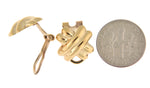 Φόρτωση εικόνας στο εργαλείο προβολής Συλλογής, 14K Yellow Gold Non Pierced Fancy X Omega Back Clip On Earrings
