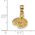 Load image into Gallery viewer, 14k Yellow Gold Golf Putting Green Pendant Charm
