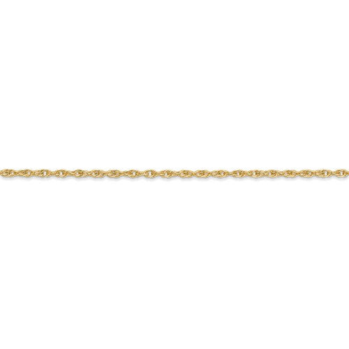 14K Yellow Gold 1.55mm Cable Rope Bracelet Anklet Choker Necklace Pendant Chain
