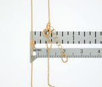Carica l&#39;immagine nel visualizzatore di Gallery, 14k Yellow Gold Beaded Chain Anklet 10 Inches plus Extender
