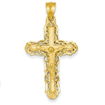 Load image into Gallery viewer, 14k Yellow Gold Cross Crucifix Pendant Charm - [cklinternational]
