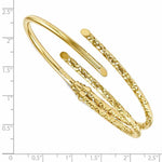 Ladda upp bild till gallerivisning, 14k Yellow Gold Modern Contemporary Slip On Cuff Bangle Bracelet
