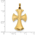 Carregar imagem no visualizador da galeria, 14k Yellow Gold Latin Cross Pendant Charm
