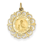 Load image into Gallery viewer, 14k Yellow Gold Sacred Heart of Jesus Pendant Charm
