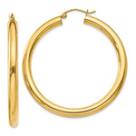 Load image into Gallery viewer, 14K Yellow Gold Large Classic Round Hoop Earrings 44mmx4mm
