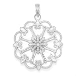 Load image into Gallery viewer, 14k White Gold Starburst Pendant Charm
