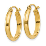 Załaduj obraz do przeglądarki galerii, 14K Yellow Gold 18mmx2.75mm Classic Round Hoop Earrings
