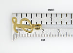 Carregar imagem no visualizador da galeria, 10K Yellow Gold Script Initial Letter L Cursive Alphabet Pendant Charm
