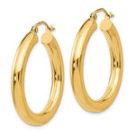 Load image into Gallery viewer, 14K Yellow Gold Classic Round Hoop Earrings 29mmx4mm
