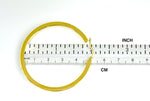 Lataa kuva Galleria-katseluun, 14K Yellow Gold 50mm Square Tube Round Hollow Hoop Earrings
