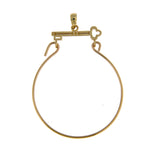 Afbeelding in Gallery-weergave laden, 14K Yellow Gold Key Design Charm Holder Pendant

