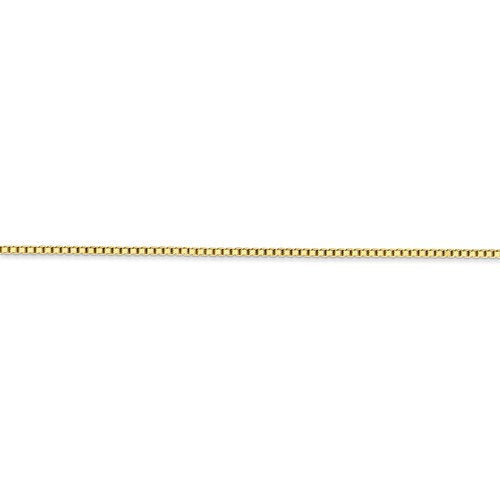 10K Yellow Gold 1.25mm Box Bracelet Anklet Choker Necklace Pendant Chain