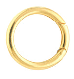 画像をギャラリービューアに読み込む, 14K Yellow Gold 20mm Round Link Lock Hinged Push Clasp Bail Enhancer Connector Hanger for Pendants Charms Bracelets Anklets Necklaces
