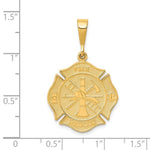 Load image into Gallery viewer, 14k Yellow Gold Firefighter Fire Department Pendant Charm - [cklinternational]
