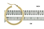 Lataa kuva Galleria-katseluun, 14K Yellow Gold 29mm x 3mm Classic Round Hoop Earrings
