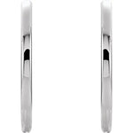 Load image into Gallery viewer, 14K Solid Yellow Rose White Gold Classic 38.7mm Round Endless Hinged Hoop Earrings Custom Made To Order
