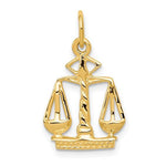 Load image into Gallery viewer, 14k Yellow Gold Justice Scales Pendant Charm
